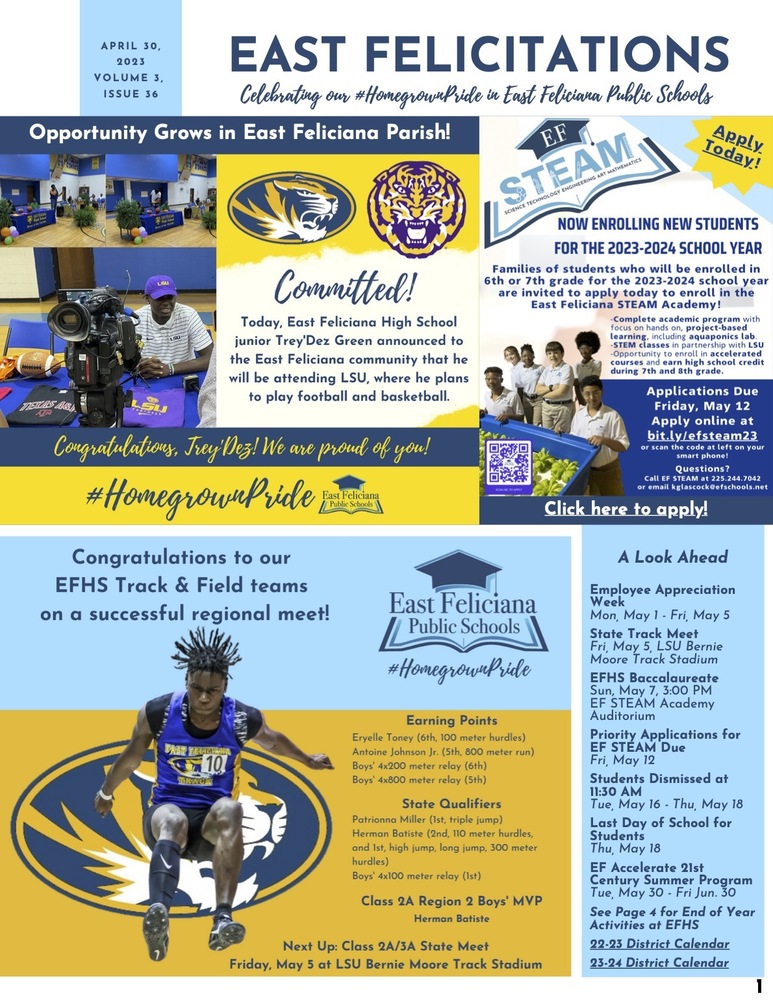 First page of newsletter - please use PDF reader to read text of newsletter